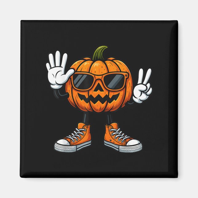 Aimant 67 Citrouille d'Halloween Drôle Brainrot Mème Enfa (Devant)