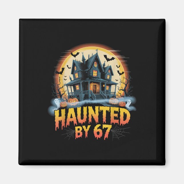 Aimant 67 Costume d'Halloween Mème Hanté _2  (Devant)