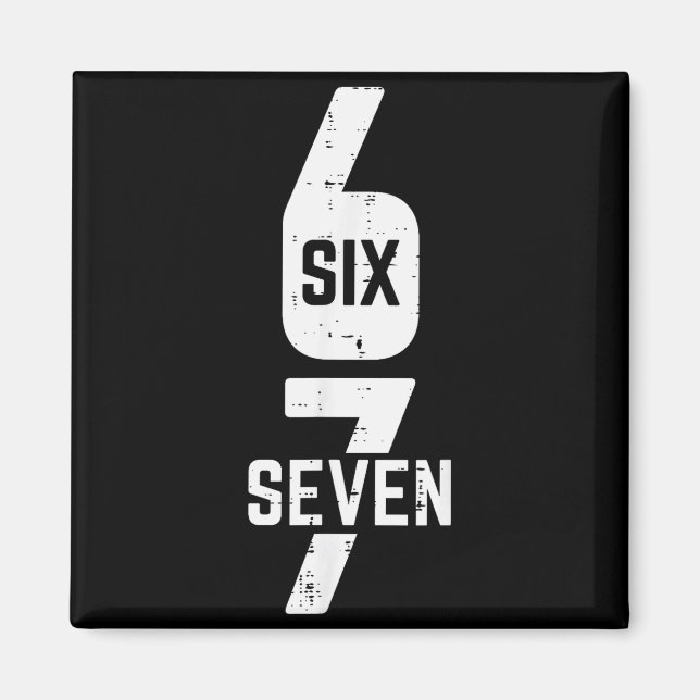 Aimant 67 Costume Six Seven Mème Numéro 6 7 Sur Il Hommes (Devant)