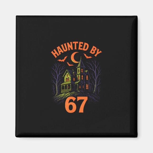 Aimant 67 Déguisement Halloween Prof Brainrot 6-7 Mème Si (Devant)