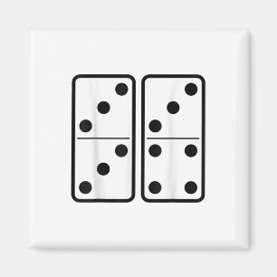 Aimant 67 Domino Six Seven Tuiles Mème Joueur Rétro Vinta