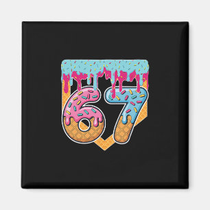 Aimant 67 Glace Dégoulinante Mème Six Sept Argot Gen Alph