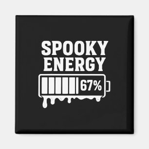Aimant 67 Halloween Énergie Effrayante Brainrot Meme Six