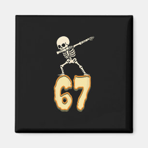 Aimant 67 Halloween Mème 6 7 Nombres Six Sept Drôle Enfan