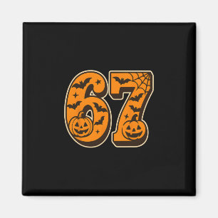 Aimant 67 Halloween Six Seven Brainrot Mème Garçons Enfan