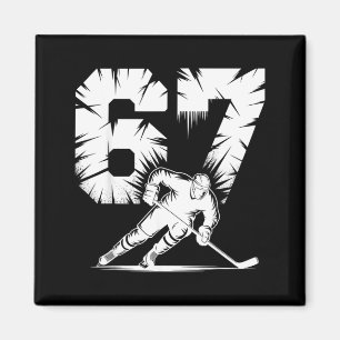 Aimant 67 Hockey Cool Six Sept Génération Alpha Argot Hiv