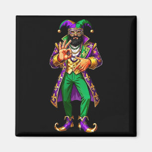 Aimant 67 homme bouffon Mardi Gras Six Sept Mème Gen Alph