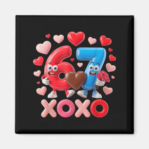 Aimant 67 joli Six Seven Gen Meme Couple Anniversaire Val