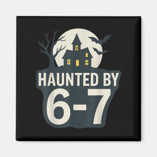 Aimant 67 Maison d'Halloween Mème Effrayant - Six Seven G