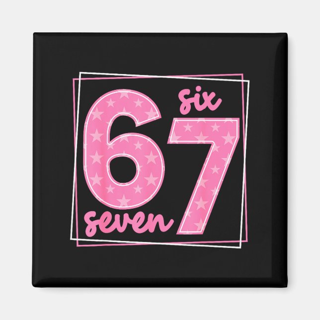 Aimant 67 Meme d'anniversaire drôle numéro 67  (Devant)