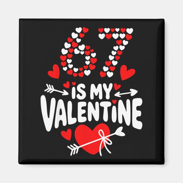 Aimant 67 Meme de la Saint-Valentin 67e anniversaire 6 7  (Devant)