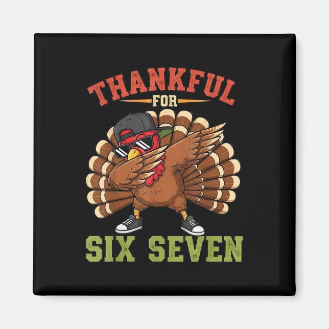 Aimant 67 Meme de Thanksgiving Drôle de Dinde Reconnaissa (Devant)
