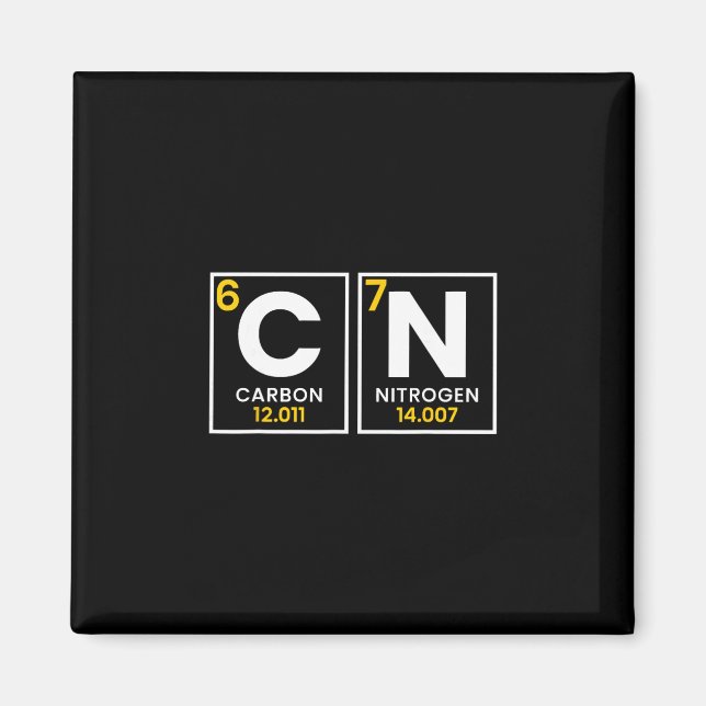 Aimant 67 Meme drôle de chimie professeur de science péri (Devant)