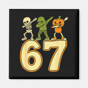 Aimant 67 Meme Drôle Halloween Nombres Six Sept Hommes Fe