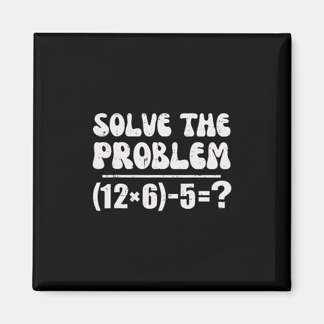 Aimant 67 Mème drôle Pemdas professeur de mathématiques é (Devant)