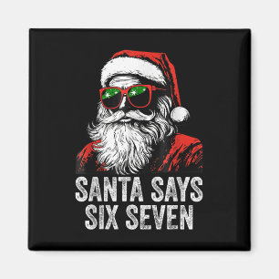 Aimant 67 Meme Drôle Six Sept Noël 6-7 Meme Santa 6