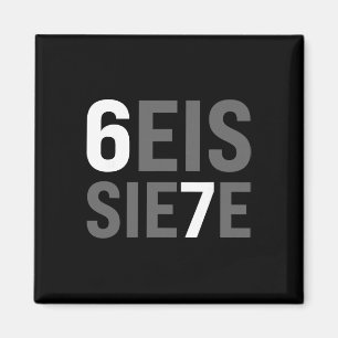 Aimant 67 Meme espagnol Seis Siete Six Sept Drôle d'espag