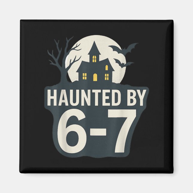 Aimant 67 Meme Maison Halloween Soky - Six Seven Gen Alph (Devant)