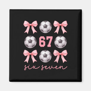 Aimant 67 Meme Maman de foot Coquette Sœur Arcs Rose Fill