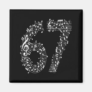 Aimant 67 Mème musical Six Sept Professeur de musique Mus
