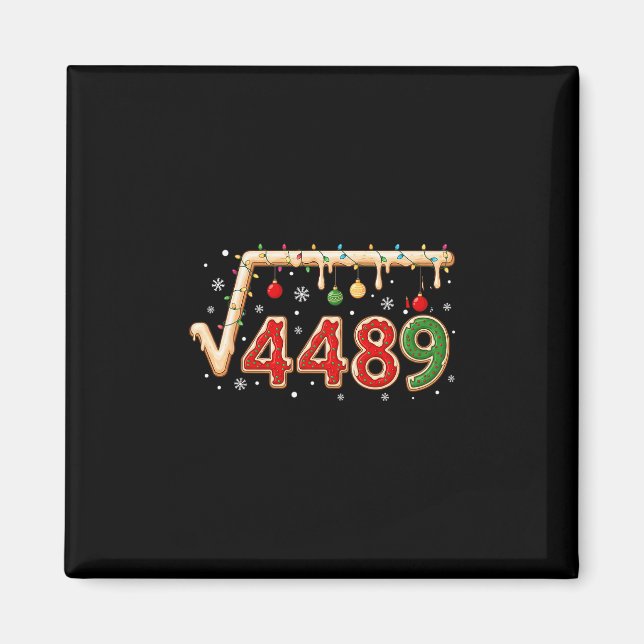 Aimant 67 Meme Noël Racine Carrée 4489 Six Sept Mathémati (Devant)