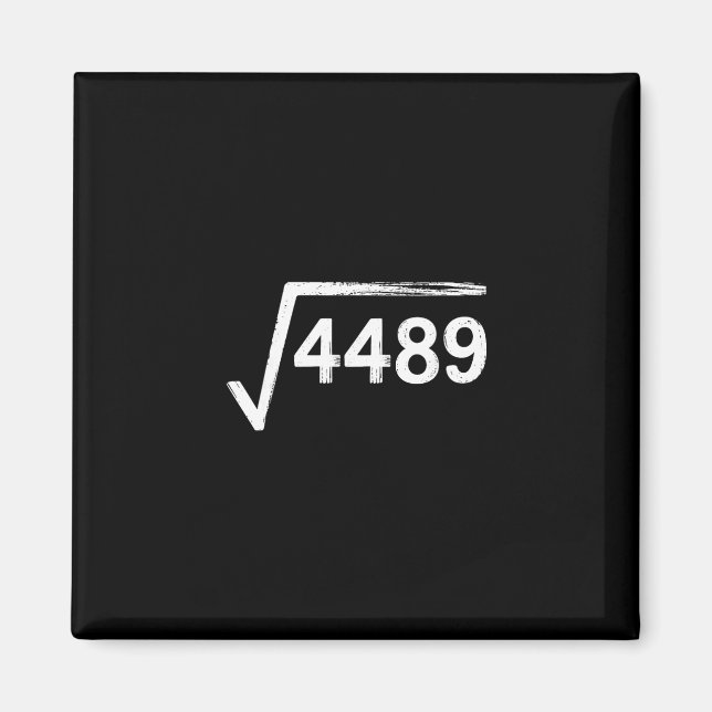 Aimant 67 Meme Prof de maths Racine carrée 4489  (Devant)