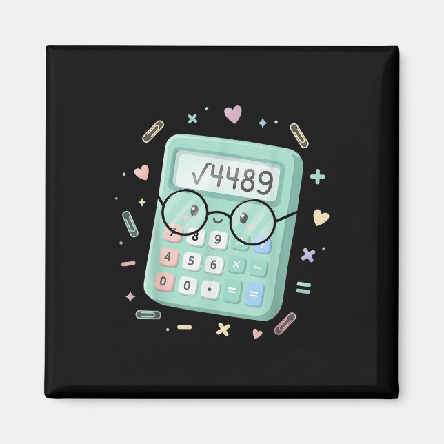 Aimant 67 Meme Racine Carrée 4489 Argot Six Sept Math Cal (Devant)