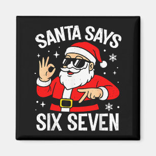 Aimant 67 Mème Six Sept Santa Noël Drôle Génération Z Alp