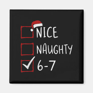 Aimant 67 Meme Six Seven Hommes Garçons Noël 6-7 Meme Sym