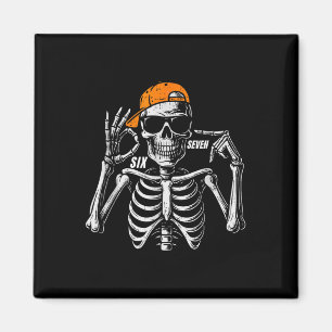 Aimant 67 Meme Squelette Tendance Halloween Drôle Six Sep