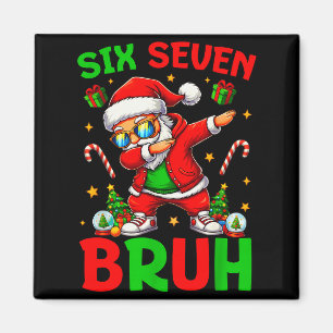 Aimant 67 Noël Drôle Six Sept Mème Brainrot Père Noël K