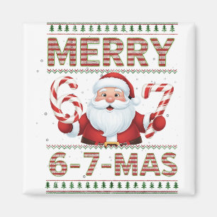 Aimant 67 Noël Joyeux 6 7 Mas Ugly Xmas Six Sept