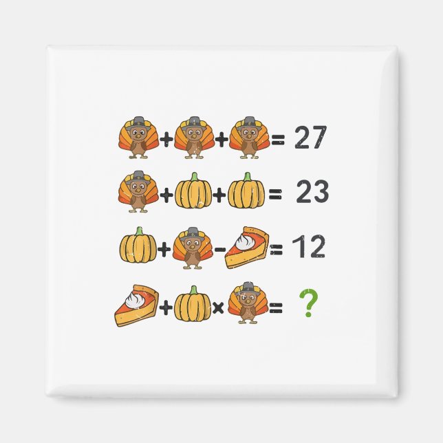 Aimant 67 Opération de commande Dinde Prof de maths Actio (Devant)