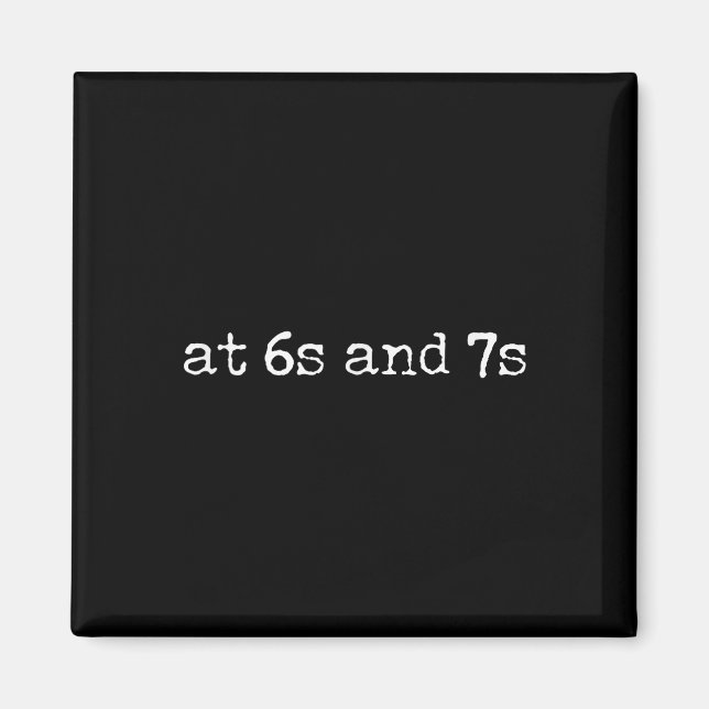 Aimant 67 Prof de anglais Meme Six Seven Idiome Drôle Ens (Devant)