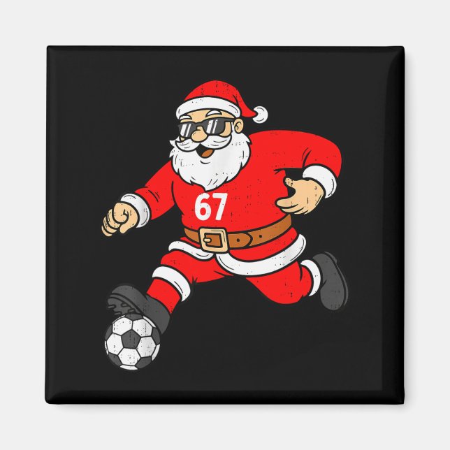 Aimant 67 Santa Foot Six Sept Mème Noël Srt Hommes B (Devant)