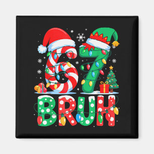 Aimant 67 Six Seven Bruh Drôle de Noël 6 7 Meme Hommes Fe