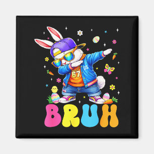 Aimant 67 Six Seven Bruh Lapin Dabant Avec Des Lunettes D