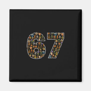 Aimant 67 Six Seven Italien Brainrot Gen Alpha Mème