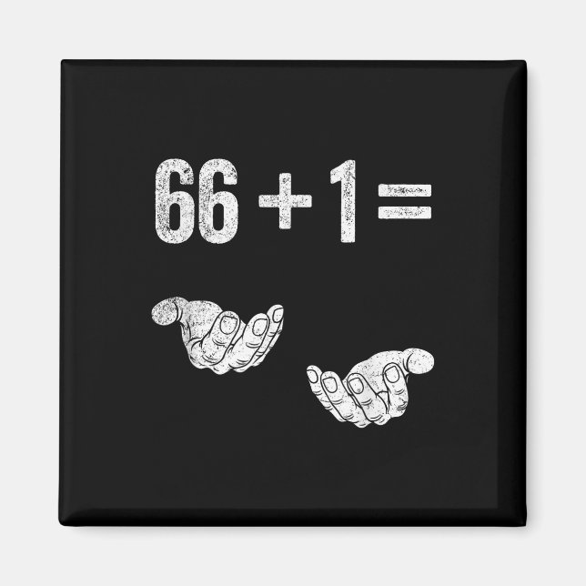 Aimant 67 Six Seven Math Mathematics Brainrot Equation Bi (Devant)