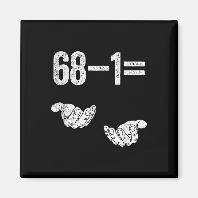 Aimant 67 Six Seven Math Mathematics Brainrot Equation Bi (Devant)