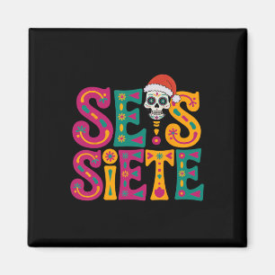Aimant 67 Six Seven Professeur d'espagnol bilingue Seis S