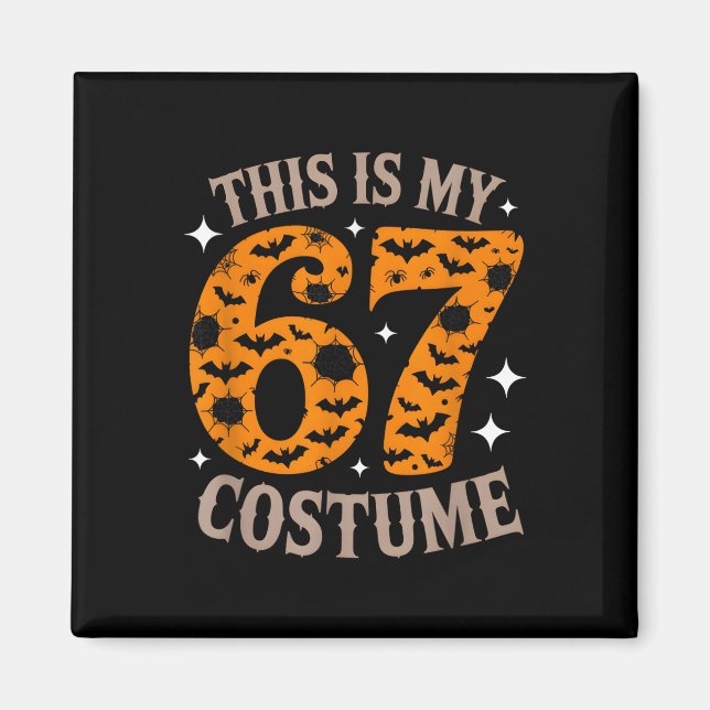 Aimant 67 Sixty Seven Halloween Costume Funny 6 7 Meme De (Devant)