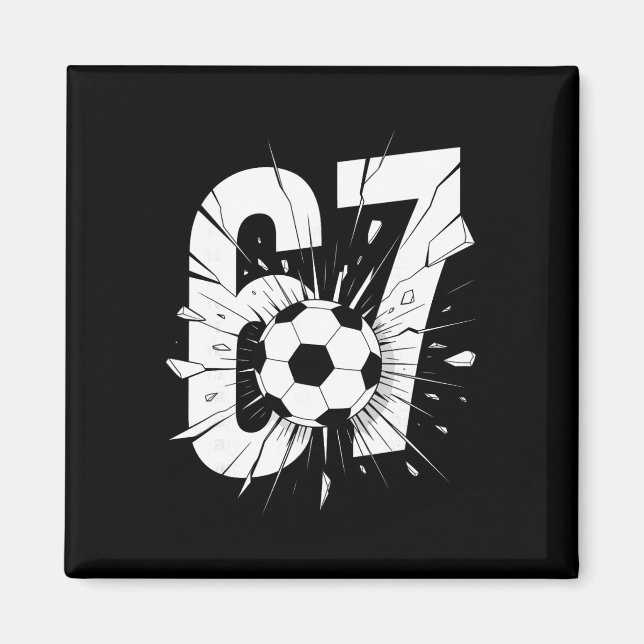 Aimant 67 Soccer Six Seven 6 7 Mème 67 _2  (Devant)
