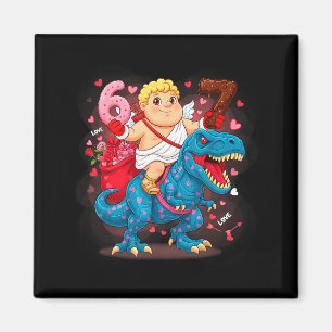 Aimant 67 T-rex de la Saint-Valentin Mème Drôle Cud Six S