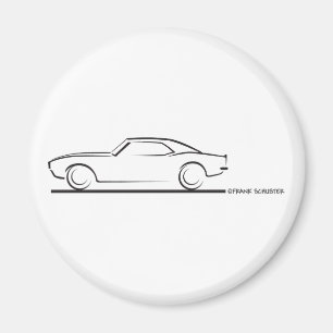 Aimant 68 Camaro Hard Top BLK