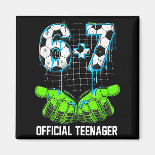 Aimant 6+7 = 13 Ans Garçons Filles Adolescent 13e Anniver