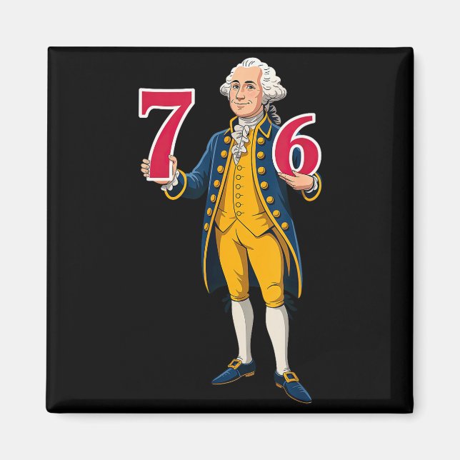 Aimant 6 7 7 6 George Washington Six Sept  (Devant)