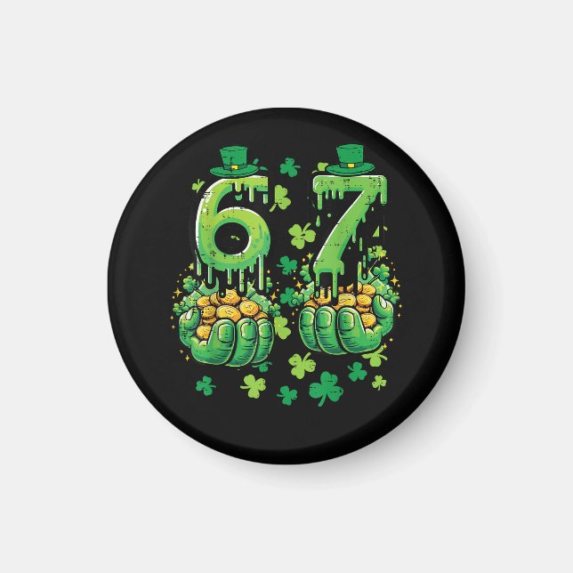 Aimant 6 7 Jour de la Saint-Patrick (Devant)