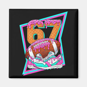 Aimant 6 7 Six Seven Mème Football Américain Drip Numéro 