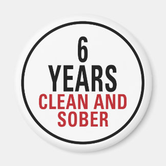 Aimant 6 ans de propreté et de sobriété